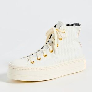 Converse Chuck Taylor All Star Lift (egret/tan/gold) NWT 5.5